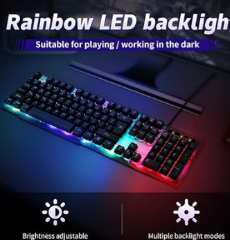 Hoco GM18 LED Colorful Lighting Gaming Keyboard and Mouse Set