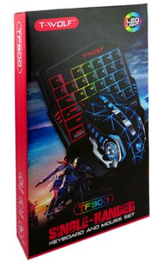 T-Wolf TF900 One Handed Gaming Keyboard And Mouse Set